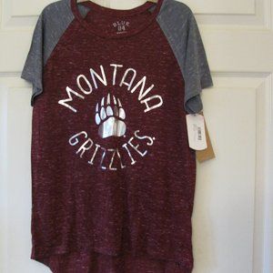 Blue 84 Maroon and Gray Montana Grizzlies Women's Jersey